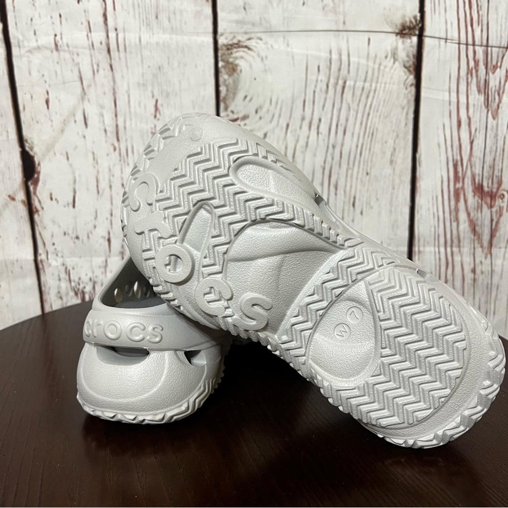 CROCS CAGED CLOG in Gray platforms size 8 - Picture 7 of 10